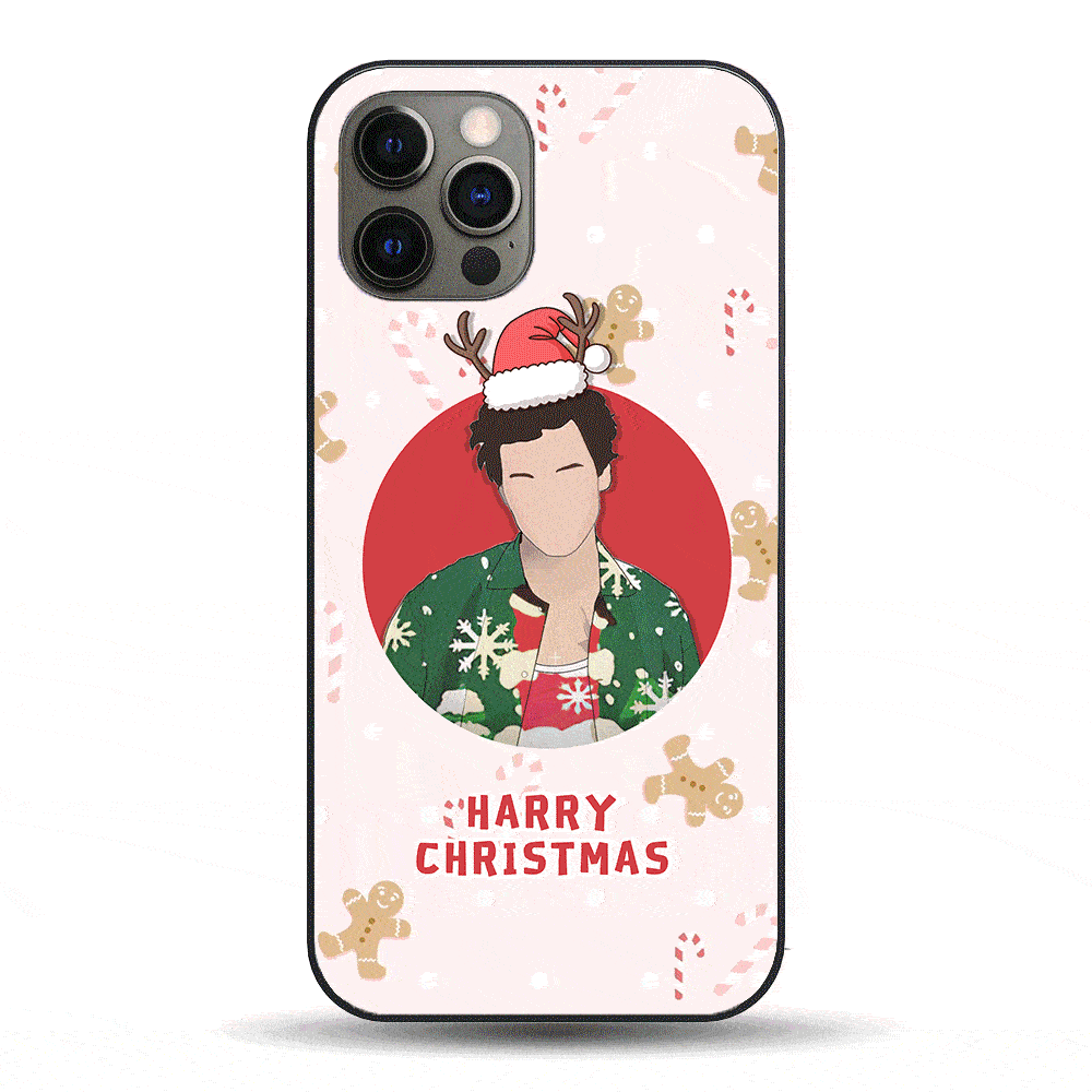 Harry Styles Xmas LED Phone Case Gingerman