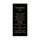 Ladygaga Lyrics Card Perfect Celebrity